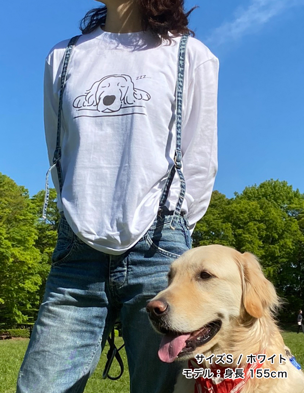 Sleeping Golden長袖Tシャツ